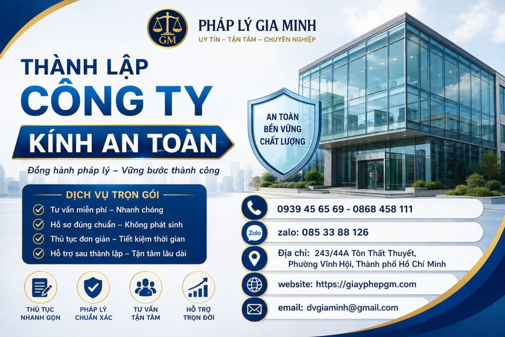 Thành Lập Công Ty Kính An Toàn