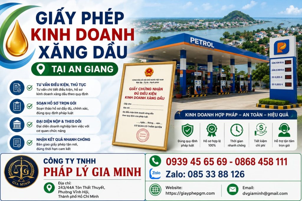 Giấy phép kinh doanh xăng dầu tại An Giang