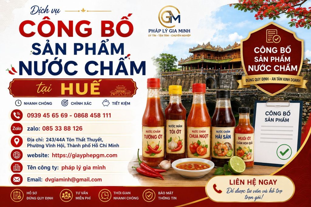Công bố sản phẩm nước chấm tại Huế