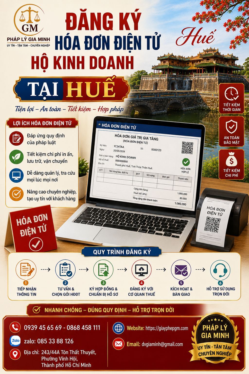 Đăng ký hóa đơn điện tử hộ kinh doanh tại Huế