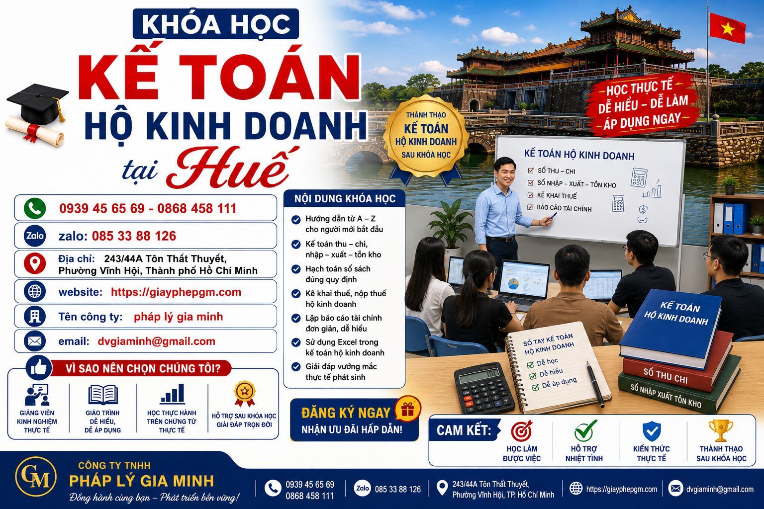 Khóa học kế toán hộ kinh doanh tại Huế