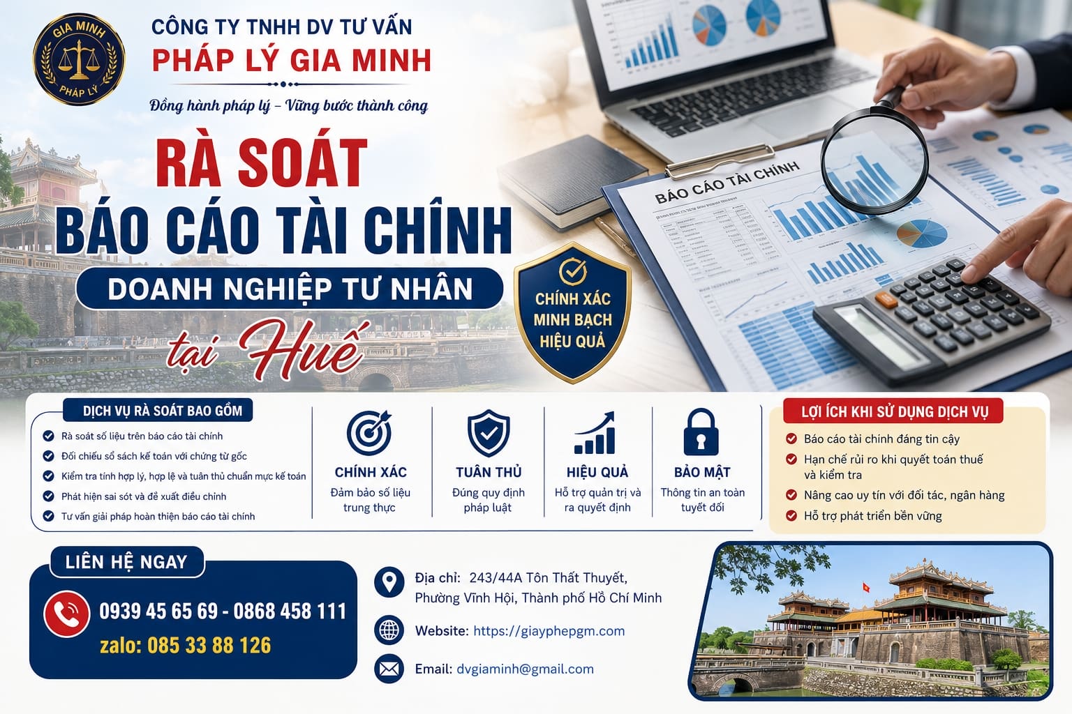 Rà soát báo cáo tài chính doanh nghiệp tư nhân tại Huế
