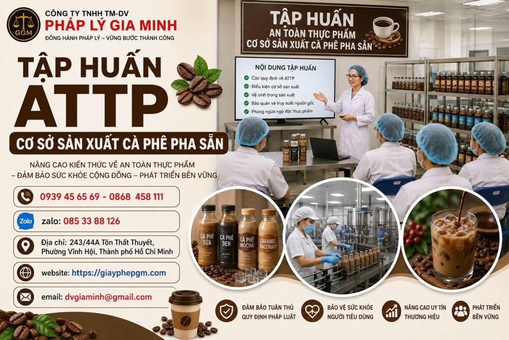 Tập huấn ATTP cơ sở sản xuất cà phê pha sẵn