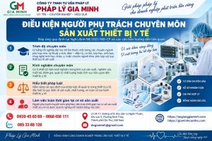 Điều kiện người phụ trách chuyên môn sản xuất thiết bị y tế