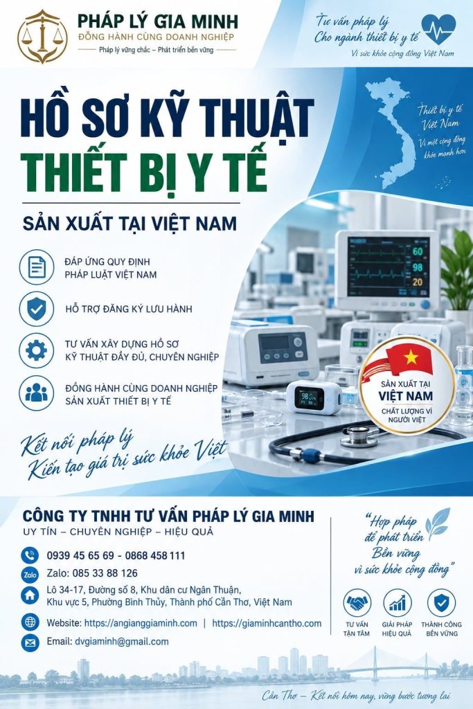 Hồ sơ kỹ thuật thiết bị y tế sản xuất tại Việt Nam