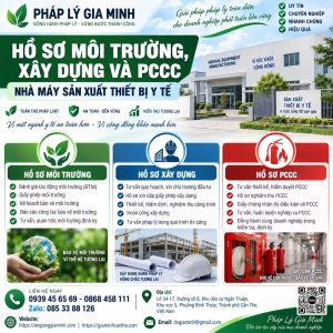 Hồ sơ môi trường, xây dựng và PCCC nhà máy sản xuất thiết bị y tế