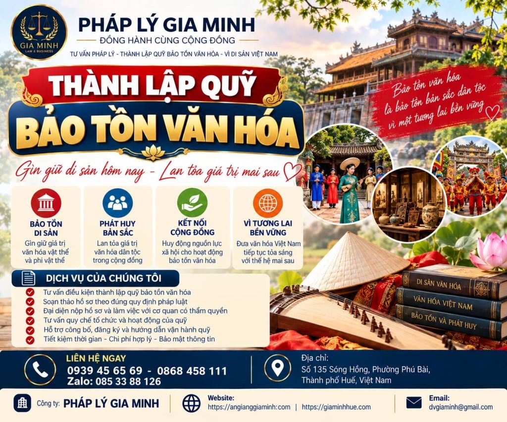 Thành lập quỹ bảo tồn văn hóa