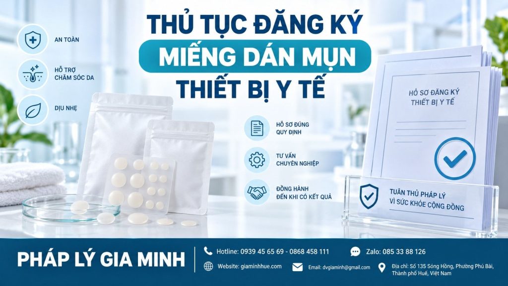 Thủ tục đăng ký miếng dán mụn thiết bị y tế