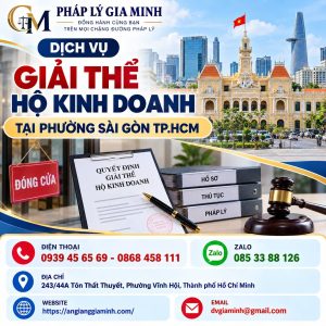 Dịch vụ giải thể hộ kinh doanh tại phường Sài Gòn TP.HCM