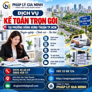 Dịch vụ kế toán trọn gói tại phường Đông Hưng Thuận TP.HCM